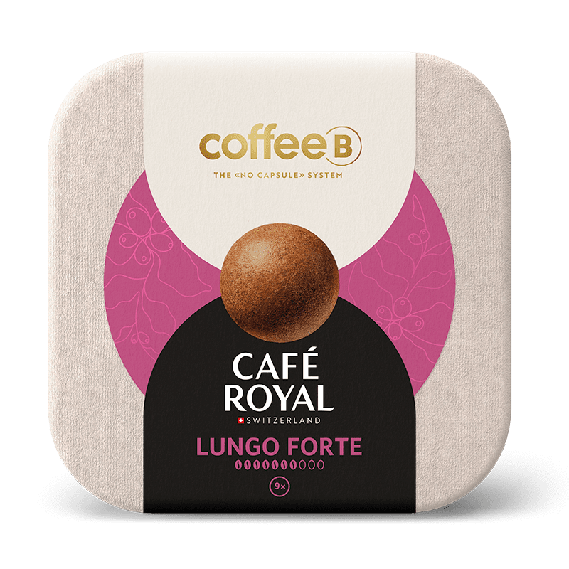 Lungo Forte
Aromatisch, stark und vollmundig.
Mit den Geschmacksnoten Kakao, Karamell und Pfeffer.