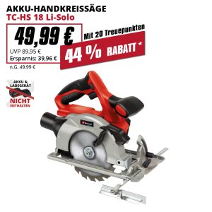 • Drehzahl: 4200 min-1
• Sägeblatt: 150 mm x 10 mm
• Anzahl Sägezähne: 18 Stk.
• Schnittiefe bei 90°: 48 mm
• Schnittiefe bei 45°: 36 mm