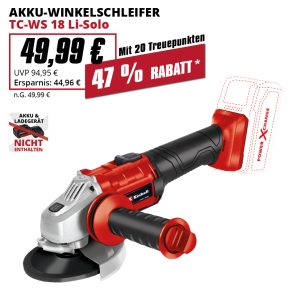 • Scheibendurchmesser: 125 mm
• Leerlaufdrehzahl max.: 8500 min-1
• Max. Schnitttiefe: 33 mm
• Wiederanlauf-, Scheiben- und Überlastschutz